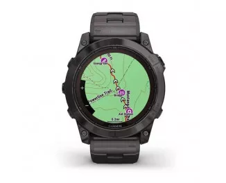 Смарт-часы GARMIN Fenix 7X Pro Sapphire Solar Carbon G. DLC Tit. with Vented Tit. Bracelet (010-02778-30)