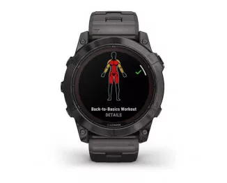 Смарт-часы GARMIN Fenix 7X Pro Sapphire Solar Carbon G. DLC Tit. with Vented Tit. Bracelet (010-02778-30)