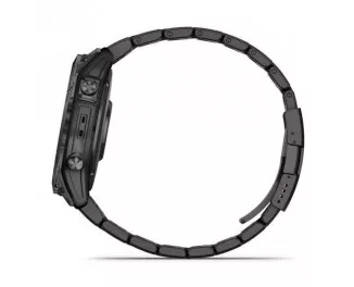 Смарт-часы GARMIN Fenix 7X Pro Sapphire Solar Carbon G. DLC Tit. with Vented Tit. Bracelet (010-02778-30)