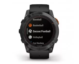 Смарт-годинник GARMIN Fenix 7X Pro Solar Slate Gray w. Black Band (010-02778-00/01)
