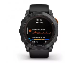 Смарт-годинник GARMIN Fenix 7X Pro Solar Slate Gray w. Black Band (010-02778-00/01)