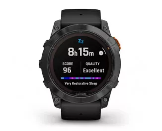 Смарт-годинник GARMIN Fenix 7X Pro Solar Slate Gray w. Black Band (010-02778-00/01)