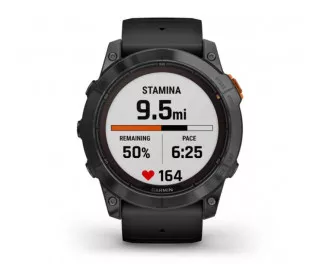 Смарт-часы GARMIN Fenix 7X Pro Solar Slate Gray w. Black Band (010-02778-00/01)