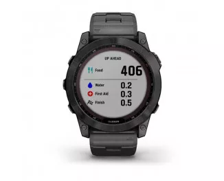 Смарт-годинник GARMIN Fenix 7X Sapphire Solar Carbon Grey DLC Titanium with Carbon Grey DLC Vented Titanium Band (010-02541-27)