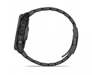 Смарт-годинник GARMIN Fenix 7X Sapphire Solar Carbon Grey DLC Titanium with Carbon Grey DLC Vented Titanium Band (010-02541-27)