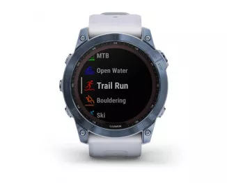 Смарт-часы GARMIN Fenix 7X Sapphire Solar Mineral Blue DLC Titanium with Whitestone Band (010-02541-14/15)