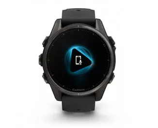 Смарт-часы GARMIN Fenix 8 43mm AMOLED Sapphire Carbon Gray DLC Tit. w. Black/Pebble Gray S. Band (010-02903-20/21)