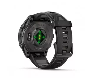 Смарт-часы GARMIN Fenix 8 43mm AMOLED Sapphire Carbon Gray DLC Tit. w. Black/Pebble Gray S. Band (010-02903-20/21)