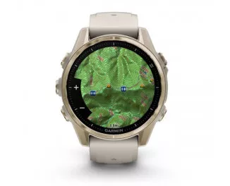 Смарт-часы GARMIN Fenix 8 43mm AMOLED Sapphire Soft Gold w. Fog Gray/Dark Sandstone S. Band (010-02903-10/11/18)