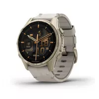 Смарт-часы GARMIN Fenix 8 43mm AMOLED Sapphire Soft Gold with Limestone Leather Band (010-02903-40)
