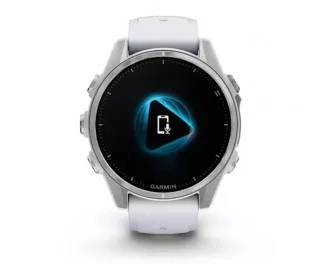 Смарт-часы GARMIN Fenix 8 43mm AMOLED Silver with Whitestone Silicone Band (010-02903-00)