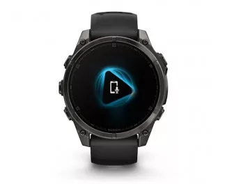 Смарт-часы GARMIN Fenix 8 47mm AMOLED Sapphire Carbon Gray DLC Titanium w. Black/Pebble Gray S. Band (010-02904-20/21)