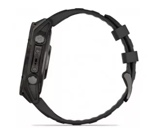 Смарт-часы GARMIN Fenix 8 47mm AMOLED Sapphire Carbon Gray DLC Titanium w. Black/Pebble Gray S. Band (010-02904-20/21)