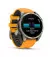 Смарт-часы GARMIN Fenix 8 47mm AMOLED Sapphire Titanium w. Spark Orange/Graphite Silicone Band (010-02904-10/11)