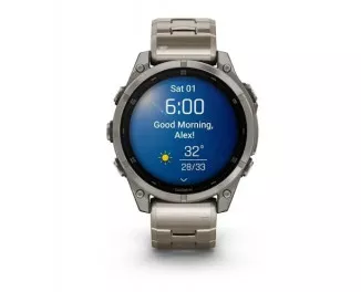 Смарт-часы GARMIN Fenix 8 47mm AMOLED Sapphire Titanium with Vented Titanium Bracelet (010-02904-40)