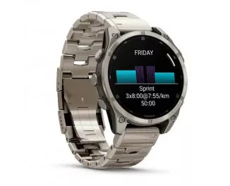Смарт-часы GARMIN Fenix 8 47mm AMOLED Sapphire Titanium with Vented Titanium Bracelet (010-02904-40)