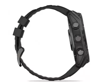 Смарт-годинник GARMIN Fenix 8 51mm AMOLED Sapphire Carbon Gray DLC Titanium w. Black/Pebble Gray S. Band (010-02905-20/21)