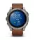 Смарт-годинник GARMIN Fenix 8 51mm AMOLED Sapphire Carbon grey DLC w. Chestnut Leather Band (010-02905-40)