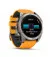 Смарт-часы GARMIN Fenix 8 51mm AMOLED Sapphire Titanium w. Spark Orange/Graphite Silicone Band (010-02905-10/11/53)