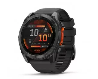 Смарт-часы GARMIN Fenix 8 51mm AMOLED Slate Gray with Black Silicone Band (010-02905-00)