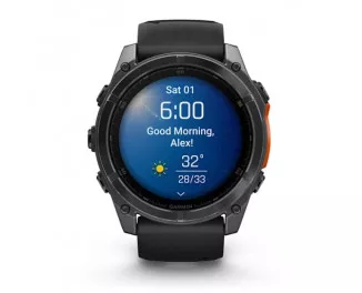 Смарт-часы GARMIN Fenix 8 51mm AMOLED Slate Gray with Black Silicone Band (010-02905-00)