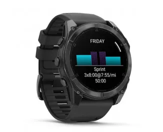 Смарт-часы GARMIN Fenix 8 51mm AMOLED Slate Gray with Black Silicone Band (010-02905-00)