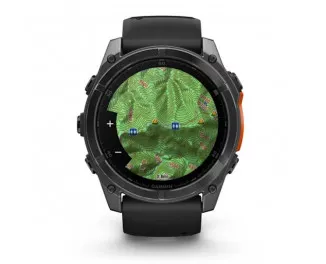 Смарт-часы GARMIN Fenix 8 51mm AMOLED Slate Gray with Black Silicone Band (010-02905-00)