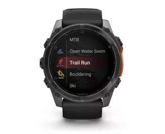 Смарт-часы GARMIN Fenix 8 51mm AMOLED Slate Gray with Black Silicone Band (010-02905-00)