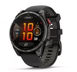 Смарт-часы GARMIN Fenix 8 Pro 47mm AMOLED Sapphire Carbon grey DLC Tit. w. Black/grey S. Band (010-03198-00/01)