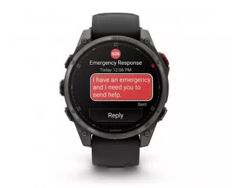 Смарт-часы GARMIN Fenix 8 Pro 47mm AMOLED Sapphire Carbon grey DLC Tit. w. Black/grey S. Band (010-03198-00/01)
