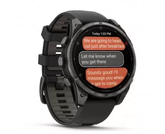 Смарт-часы GARMIN Fenix 8 Pro 47mm AMOLED Sapphire Carbon grey DLC Tit. w. Black/grey S. Band (010-03198-00/01)