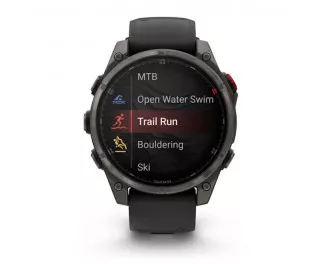 Смарт-часы GARMIN Fenix 8 Pro 47mm AMOLED Sapphire Carbon grey DLC Tit. w. Black/grey S. Band (010-03198-00/01)