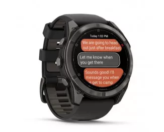Смарт-часы GARMIN Fenix 8 Pro 51mm AMOLED Sapphire Carbon grey DLC Tit. w. Black/grey S. Band (010-03199-00/01)