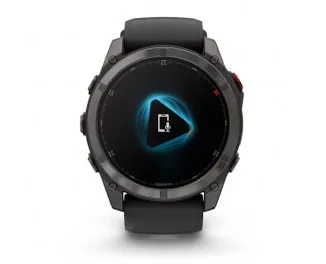 Смарт-часы GARMIN Fenix 8 Pro 51mm AMOLED Sapphire Carbon grey DLC Tit. w. Black/grey S. Band (010-03199-00/01)