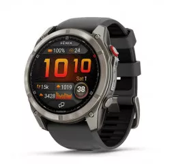 Смарт-часы GARMIN Fenix 8 Pro 51mm AMOLED Sapphire Tit. w. Graphite/black S. Band  (010-03199-10/11)