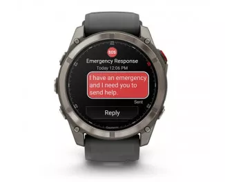 Смарт-часы GARMIN Fenix 8 Pro 51mm AMOLED Sapphire Tit. w. Graphite/black S. Band  (010-03199-10/11)