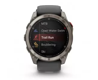 Смарт-часы GARMIN Fenix 8 Pro 51mm AMOLED Sapphire Tit. w. Graphite/black S. Band  (010-03199-10/11)