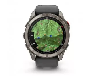 Смарт-часы GARMIN Fenix 8 Pro 51mm AMOLED Sapphire Tit. w. Graphite/black S. Band  (010-03199-10/11)