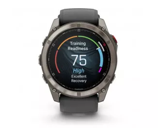 Смарт-часы GARMIN Fenix 8 Pro 51mm AMOLED Sapphire Tit. w. Graphite/black S. Band  (010-03199-10/11)