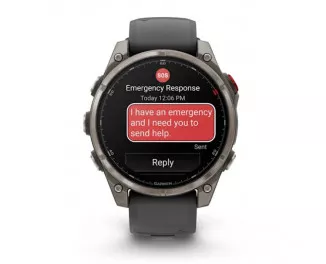 Смарт-часы GARMIN Fenix 8 Pro 47mm AMOLED Sapphire Tit. w. Graphite/black S. Band (010-03198-10/11)