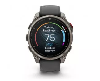 Смарт-часы GARMIN Fenix 8 Pro 47mm AMOLED Sapphire Tit. w. Graphite/black S. Band (010-03198-10/11)