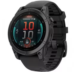 Смарт-часы GARMIN Fenix E 47mm AMOLED Slate Gray Steel with Black Silicone Band (010-03025-03/01/13)