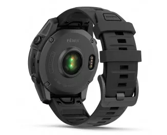 Смарт-часы GARMIN Fenix E 47mm AMOLED Slate Gray Steel with Black Silicone Band (010-03025-03/01/13)