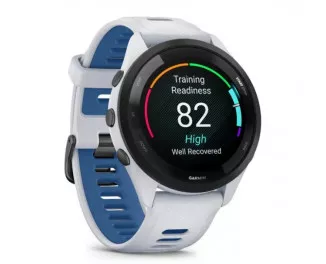Смарт-часы GARMIN Forerunner 265 Black Bezel w. Whitestone Case and Whitestone/Tidal Blue S. Band (010-02810-01/11/51)