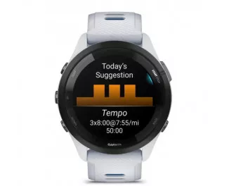 Смарт-часы GARMIN Forerunner 265 Black Bezel w. Whitestone Case and Whitestone/Tidal Blue S. Band (010-02810-01/11/51)
