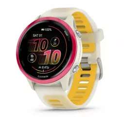 Смарт-часы GARMIN Forerunner 570 42mm Raspberry Aluminum w. Translucent Bone/Mango Band (010-02970-02)