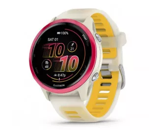Смарт-часы GARMIN Forerunner 570 42mm Raspberry Aluminum w. Translucent Bone/Mango Band (010-02970-02)