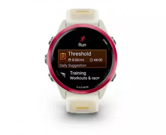 Смарт-годинник GARMIN Forerunner 570 42mm Raspberry Aluminum w. Translucent Bone/Mango Band (010-02970-02)