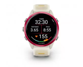 Смарт-годинник GARMIN Forerunner 570 42mm Raspberry Aluminum w. Translucent Bone/Mango Band (010-02970-02)