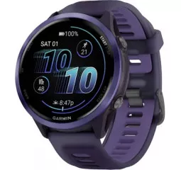 Смарт-годинник GARMIN Forerunner 570 47mm Indigo Aluminium w. Translucent Imperial Purple/Indigo Band (010-02971-02)